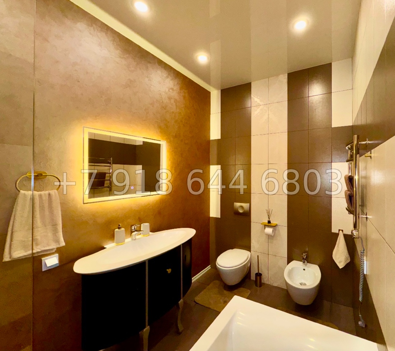 № 572 р. Квартира у парка Ривьера Сочи с бассейном  - миниатюра 9