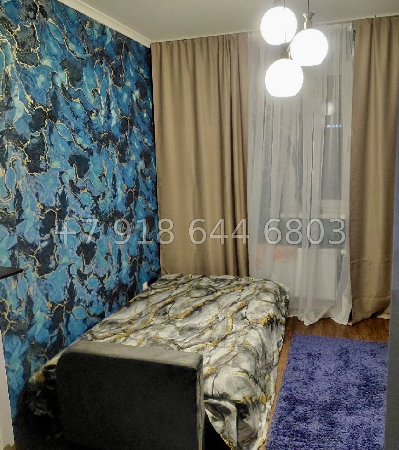 № 52р. Квартира двухкомнатная в новом доме с ремонтом и мебелью  - миниатюра 6