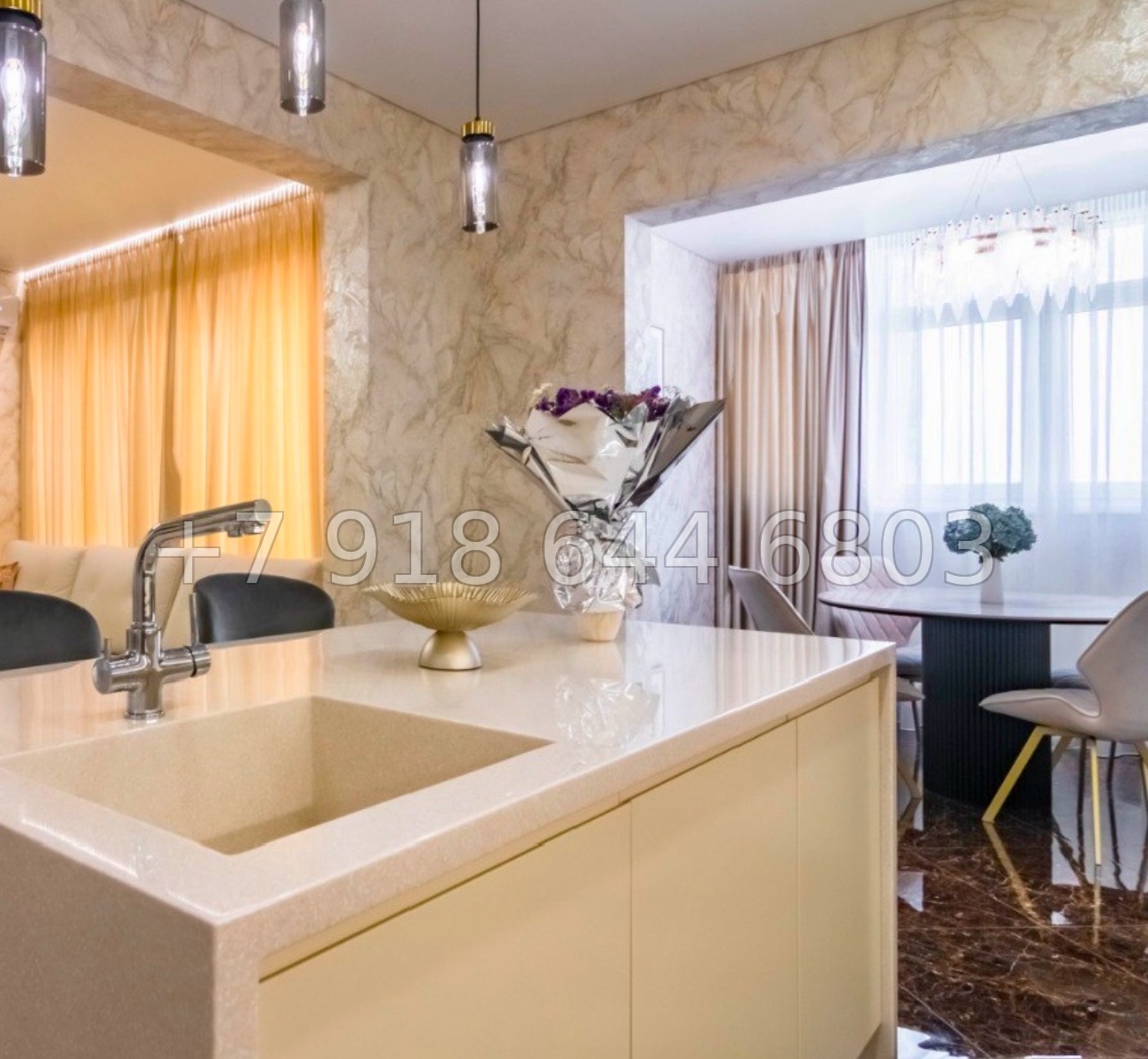 № 14 е. Трёхкомнатная Квартира в центре города Сочи ЖК Огни Сочи  - миниатюра 27