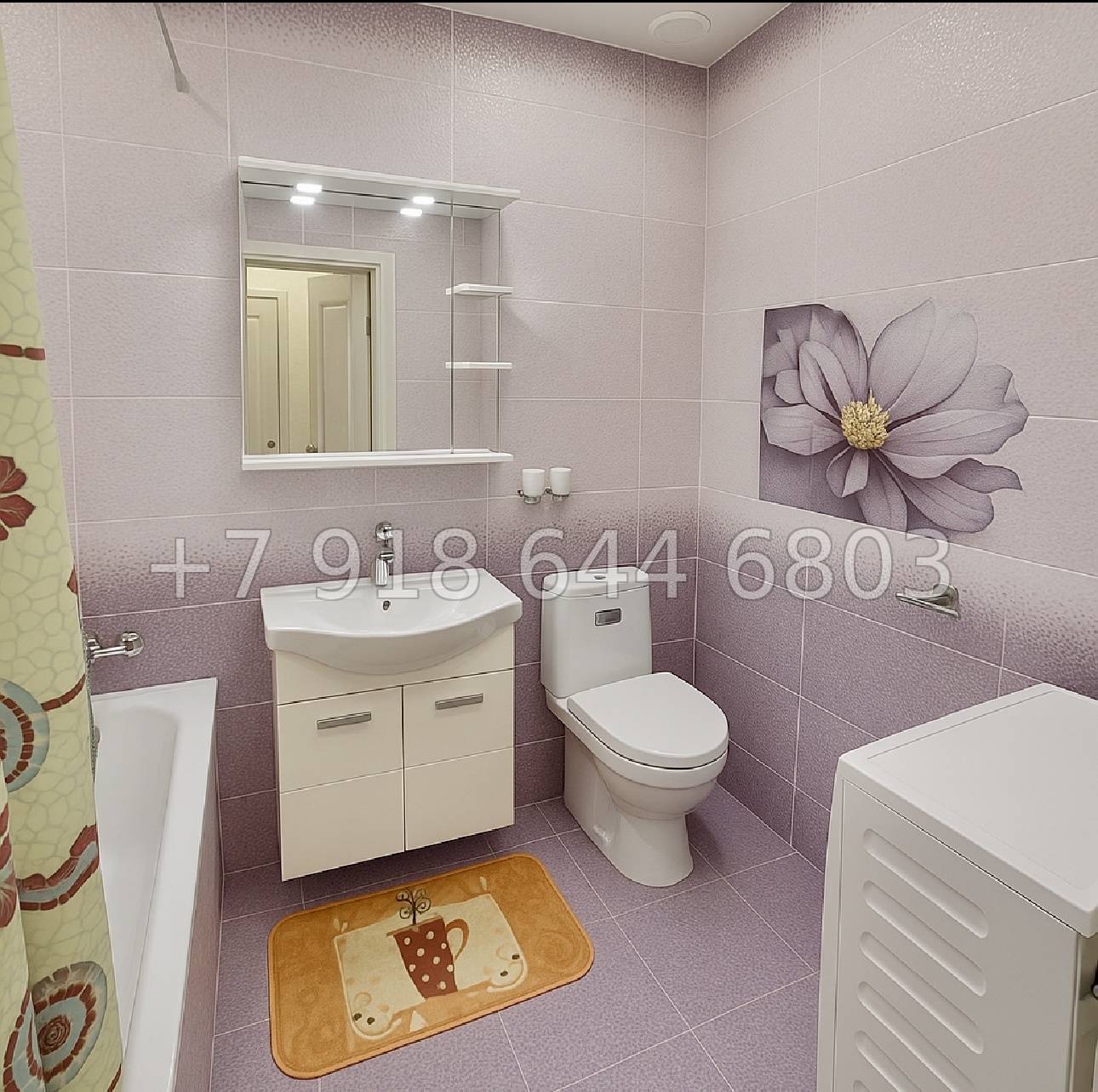 № 93р. Трёхкомнатная квартира в Сочи. До моря 5 минут пешком  - миниатюра 6