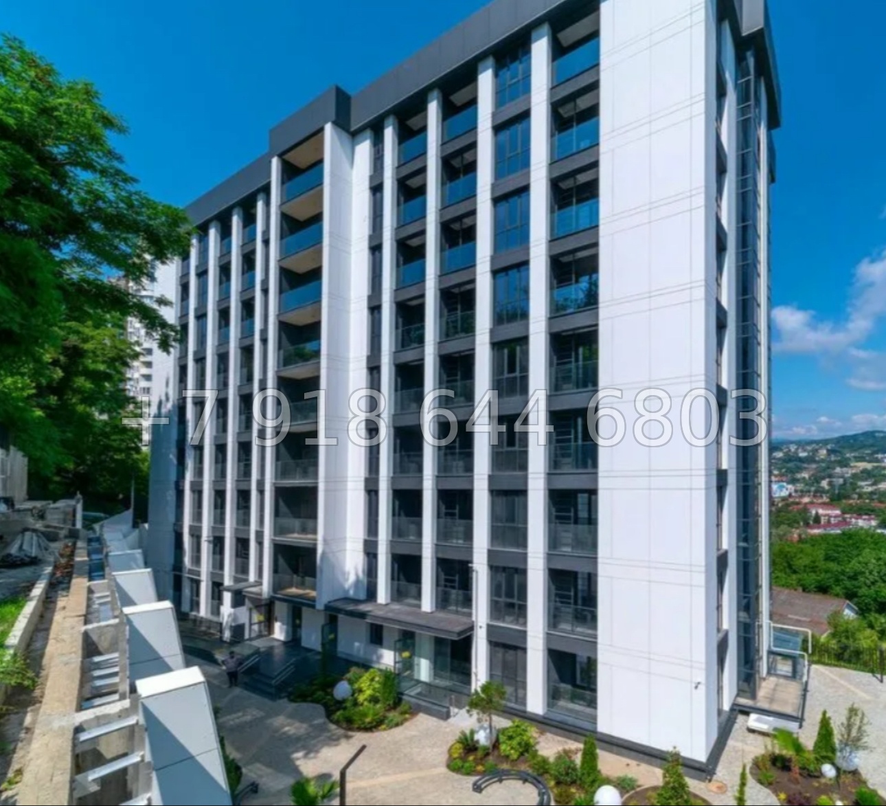 № 572 р. Квартира у парка Ривьера Сочи с бассейном  - миниатюра 21