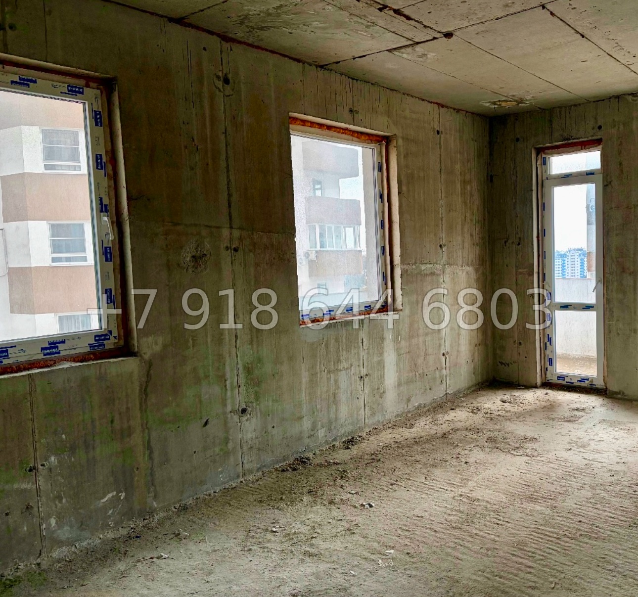 № 391 р. Квартира трехкомнатная в Сочи. Черновая без ремонта  - миниатюра 3