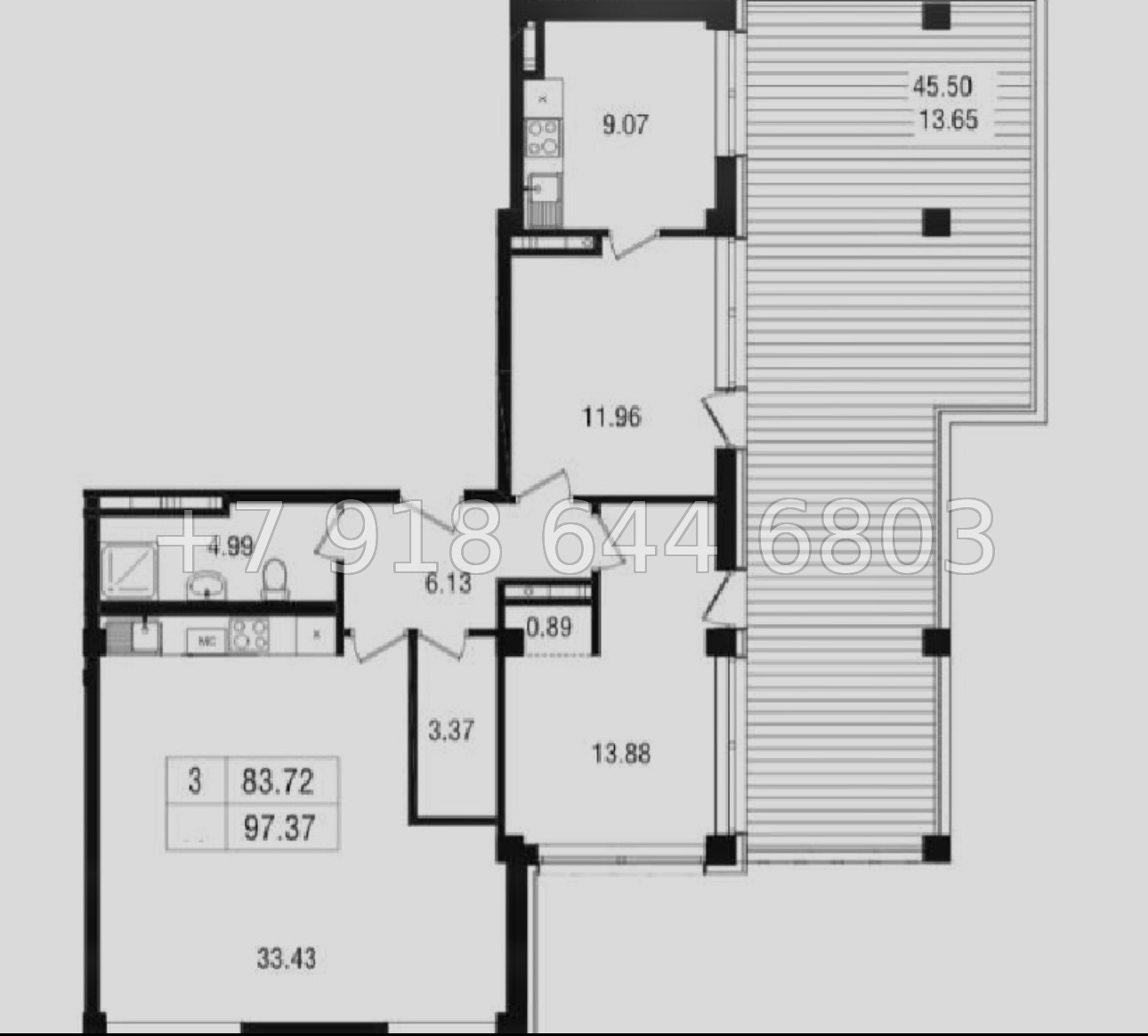 № 19 г. Гурзуф АК Море Ялта пентхаус  - миниатюра 9