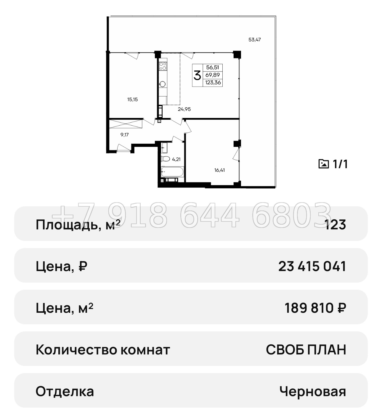№ 43 ю. Saga АК Ола-Апарт Саки - миниатюра 33