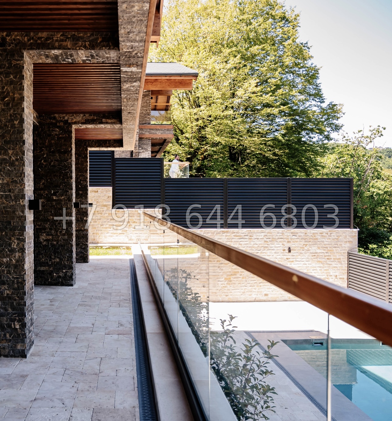 № 25В. Роскошный дом из бруса в городе Сочи с бассейном  - миниатюра 78