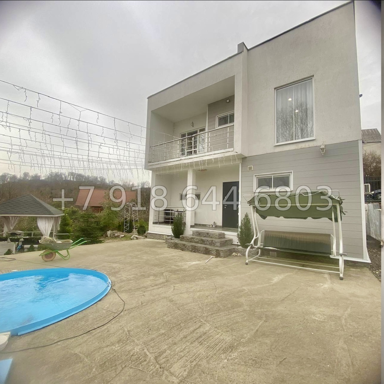 № 113 А. Дом с ремонтом и бассейном в Адлере  - миниатюра 1