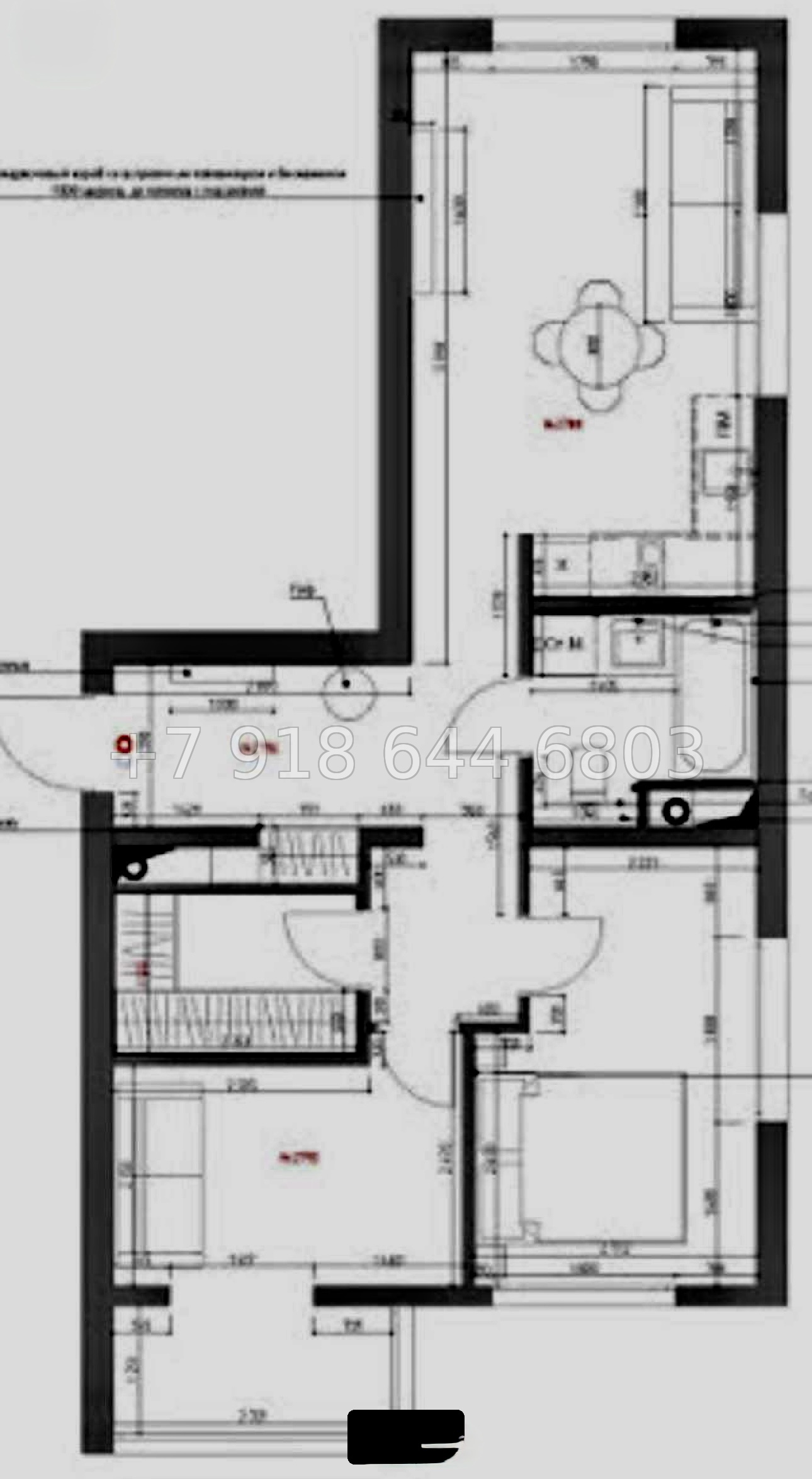 № 54 р. Трёхкомнатная Роскошная квартира в центре Сочи ЖК Альпийский квартал  - миниатюра 17