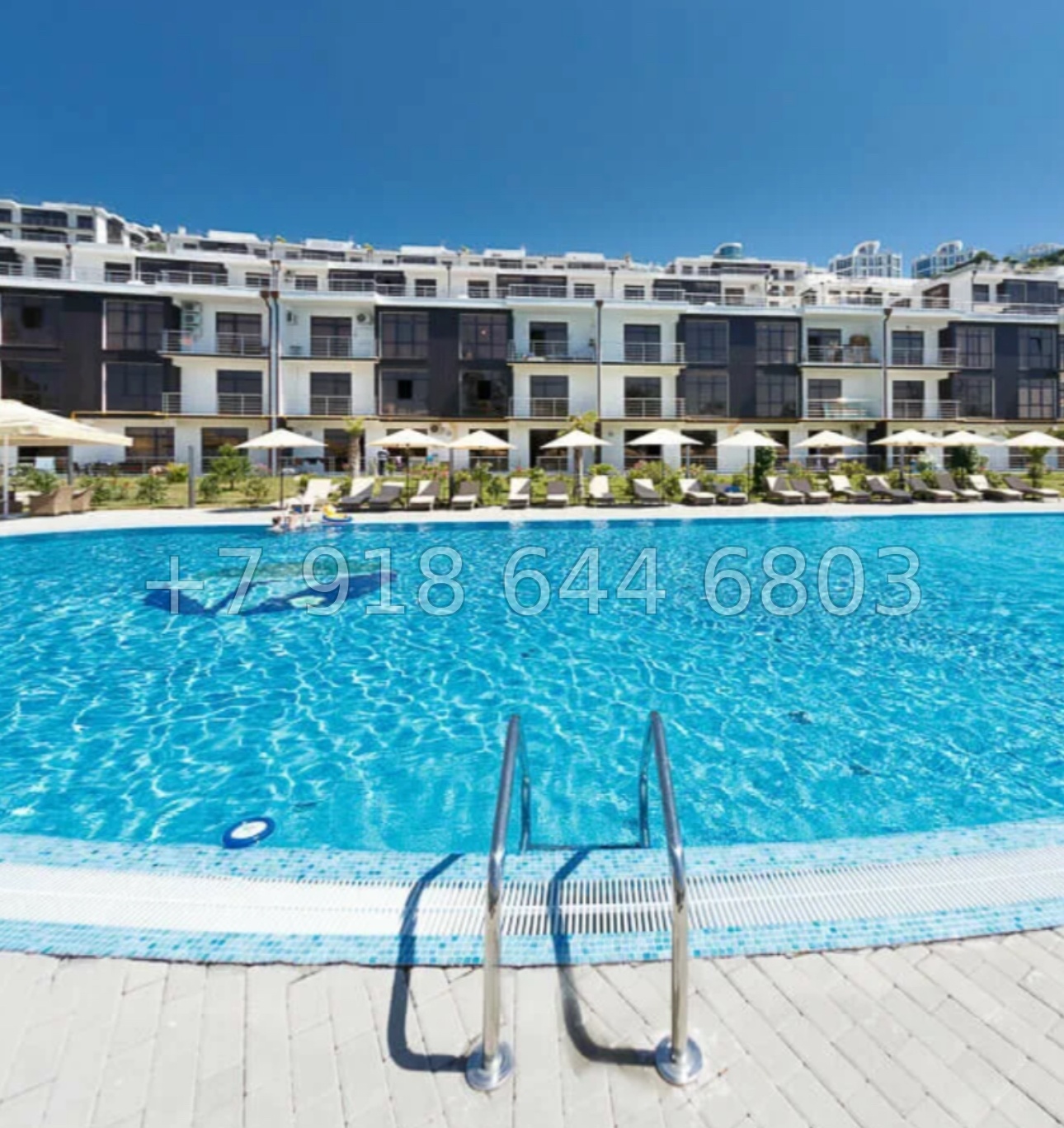 № 477 р. Квартира с видом на море в Сочи и с бассейном  - миниатюра 6