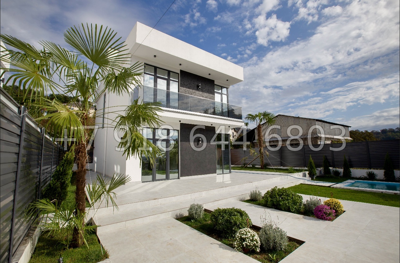 № 12 Б. Дома с бассейном в Адлере  - миниатюра 14