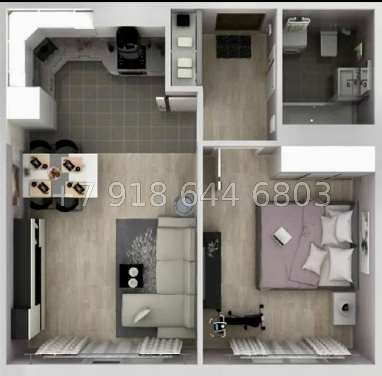 № 3г. Квартира на море в Евпатории ЖК Розовое озеро  - миниатюра 8