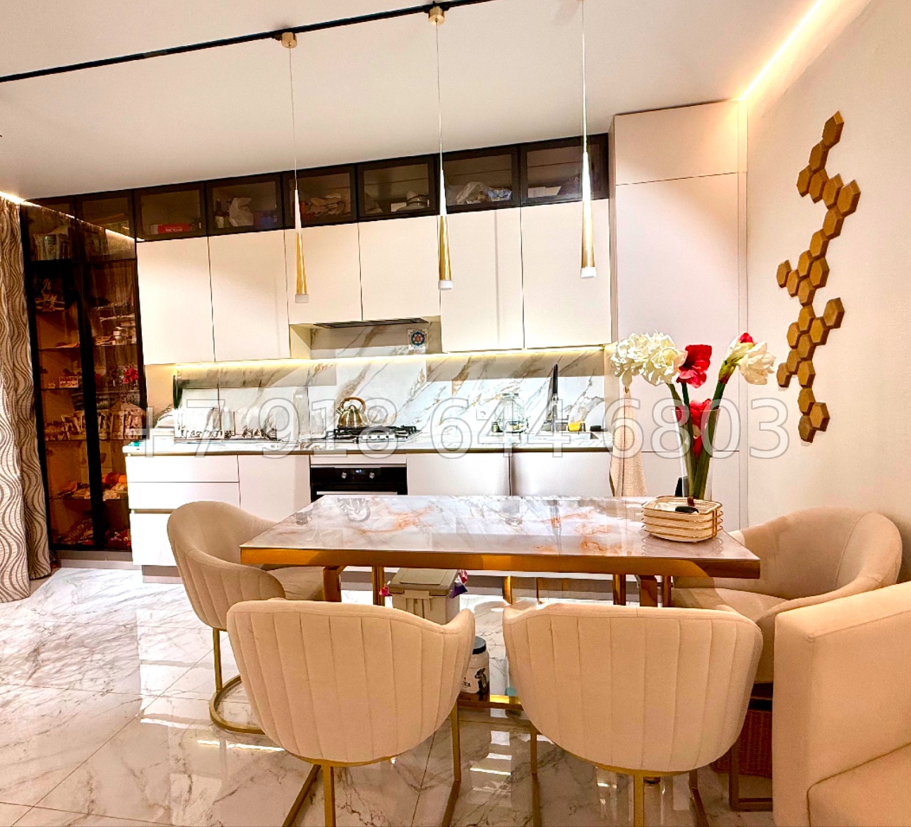 № 220 р. Трёхкомнатная Квартира в Адлере ЖК Кристалл  - миниатюра 1