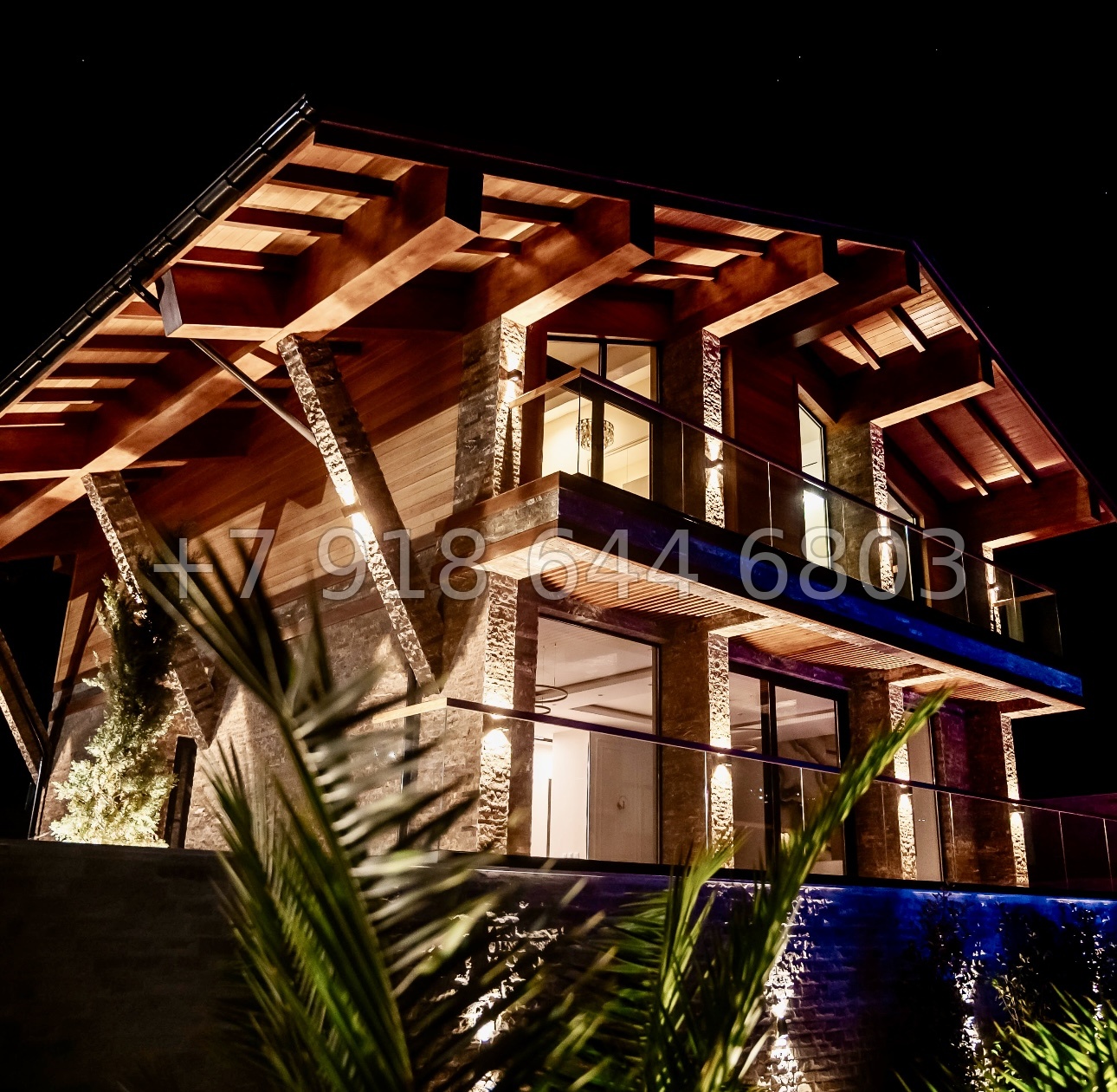 № 25В. Роскошный дом из бруса в городе Сочи с бассейном  - миниатюра 18