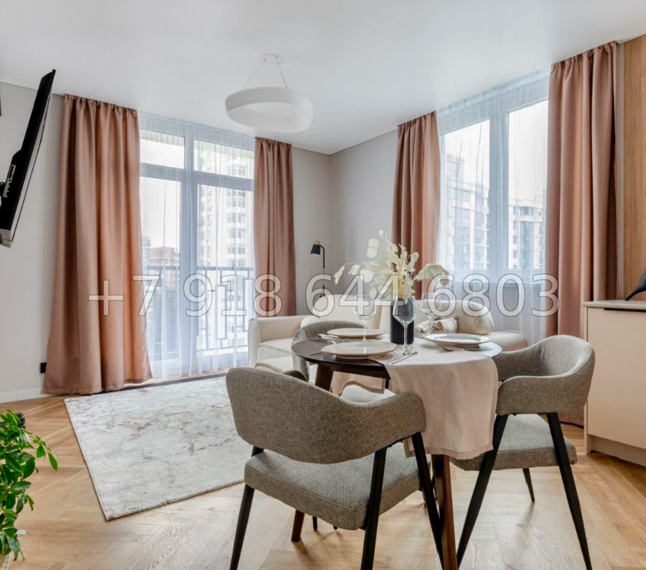 № 54 р. Трёхкомнатная Роскошная квартира в центре Сочи ЖК Альпийский квартал  - миниатюра 13