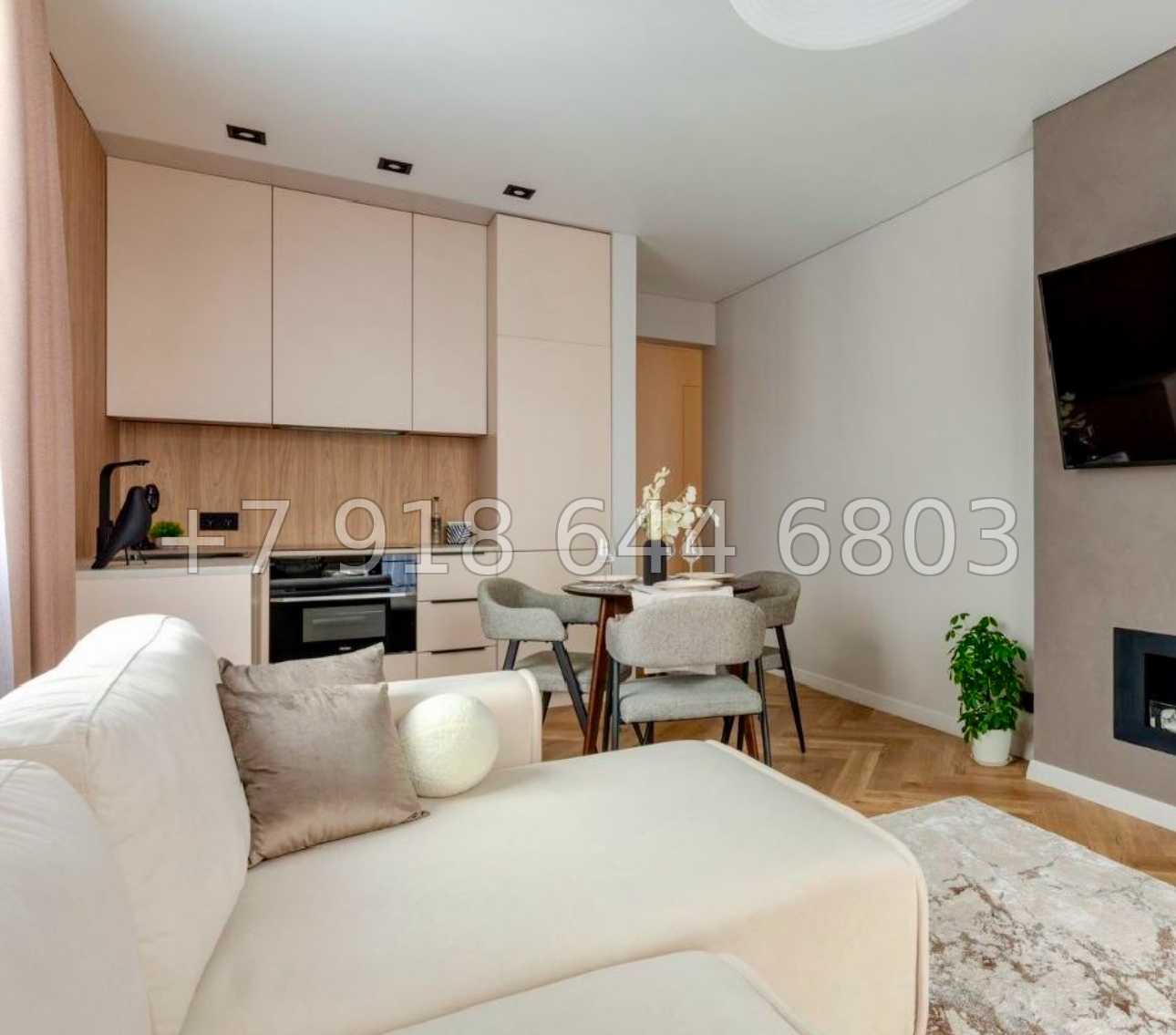 № 54 р. Трёхкомнатная Роскошная квартира в центре Сочи ЖК Альпийский квартал  - миниатюра 8