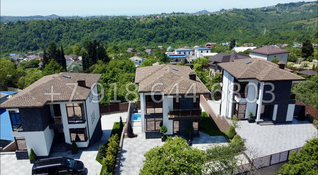 № 83 Б. Три дома с бассейном на выбор в Адлере  - миниатюра 10