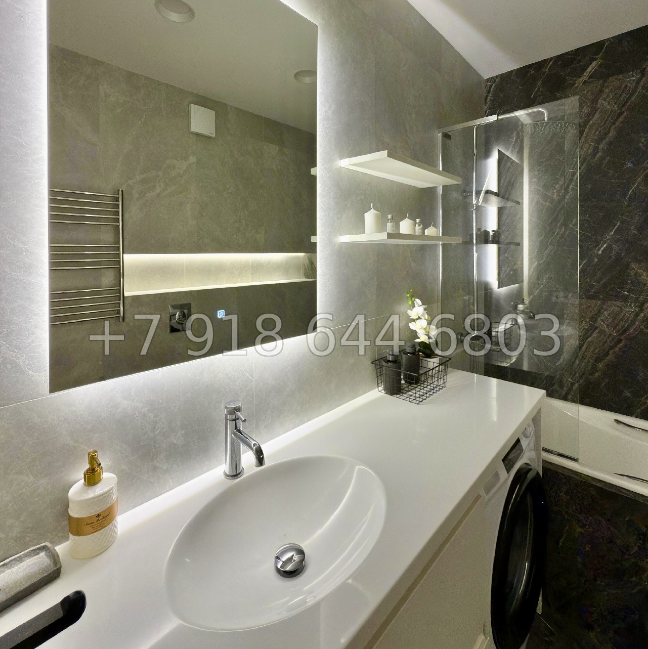 № 576 р. Двухкомнатная квартира с прямым видом на море в городе Сочи  - миниатюра 25