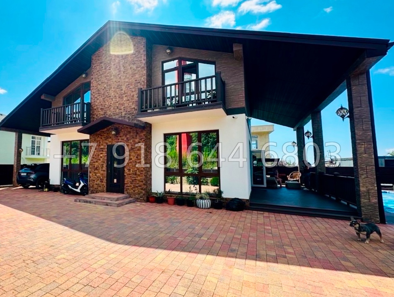 № 161 Б. Дом с ремонтом и бассейном в Адлере  - миниатюра 1