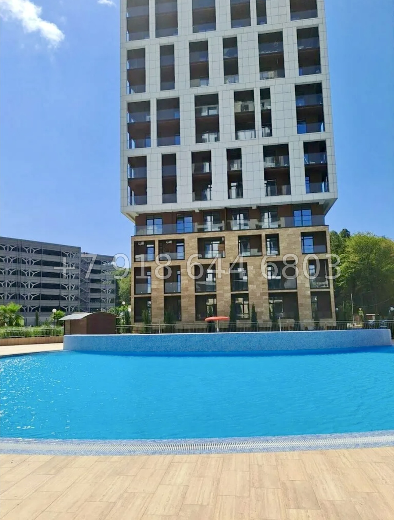 № 8п. Квартира в доме бизнес класса с бассейном в Дагомысе Сочи  - миниатюра 27