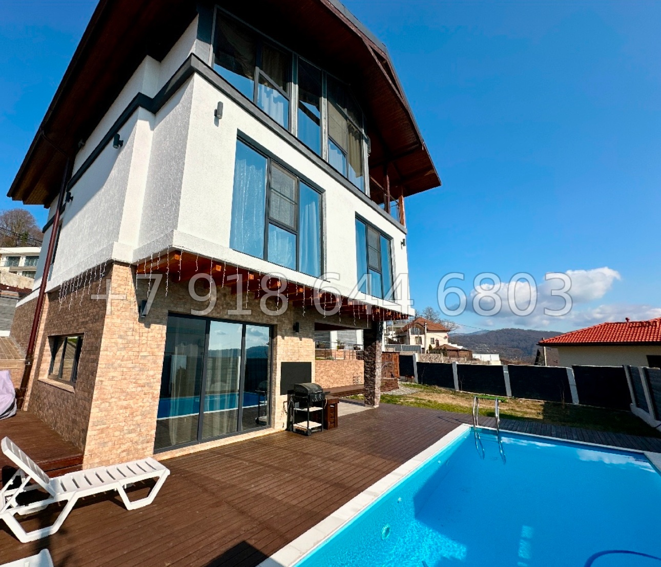 № 221 Б. Дом с бассейном в Сочи Каштаны  - миниатюра 7