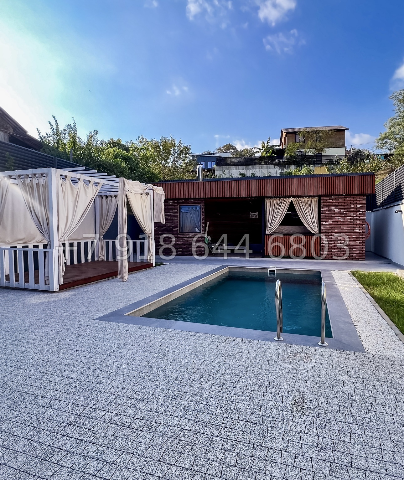 № 60 Б. Отличный дом с большим участком земли в Адлере с бассейном  - миниатюра 34