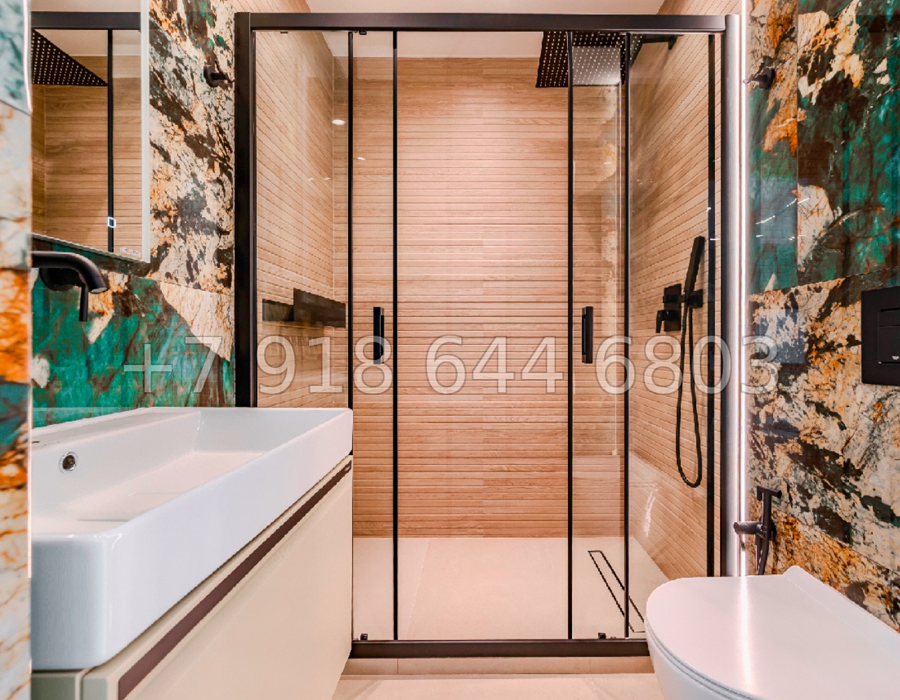 № 18р. Квартира с хорошим дорогим ремонтом в ЖК 123 Сочи  - миниатюра 11