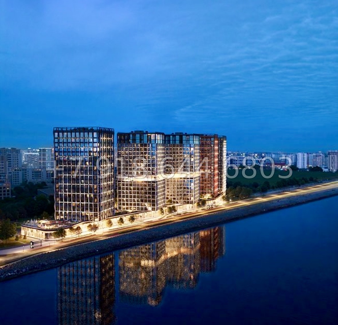 № 75 в. Метро Приморская. ЖК BASHI ELEMENT  Санкт Петербург  - миниатюра 2