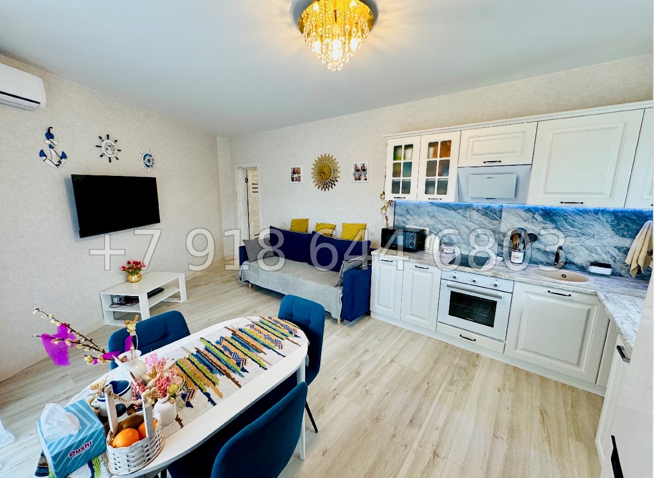 № 65р. Квартира с ремонтом в Сочи ЖК Дагомыс Каньон 2 - миниатюра 10