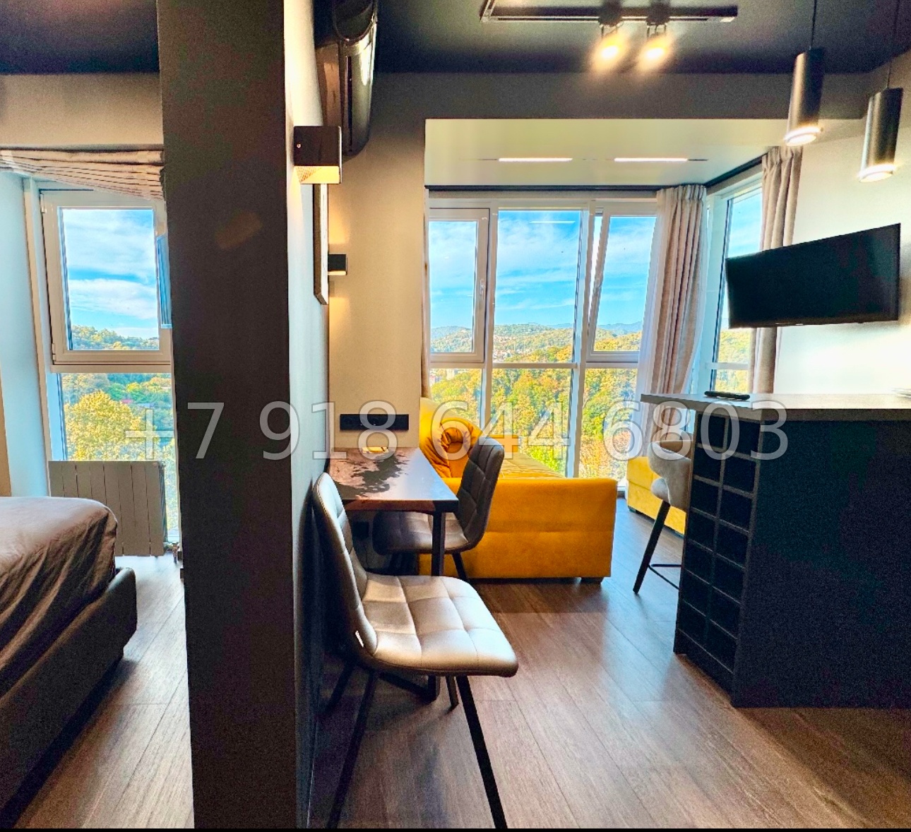 № 153 р. Однокомнатная квартира в ЖК Сочи Парк. Редкая планировка  - миниатюра 19