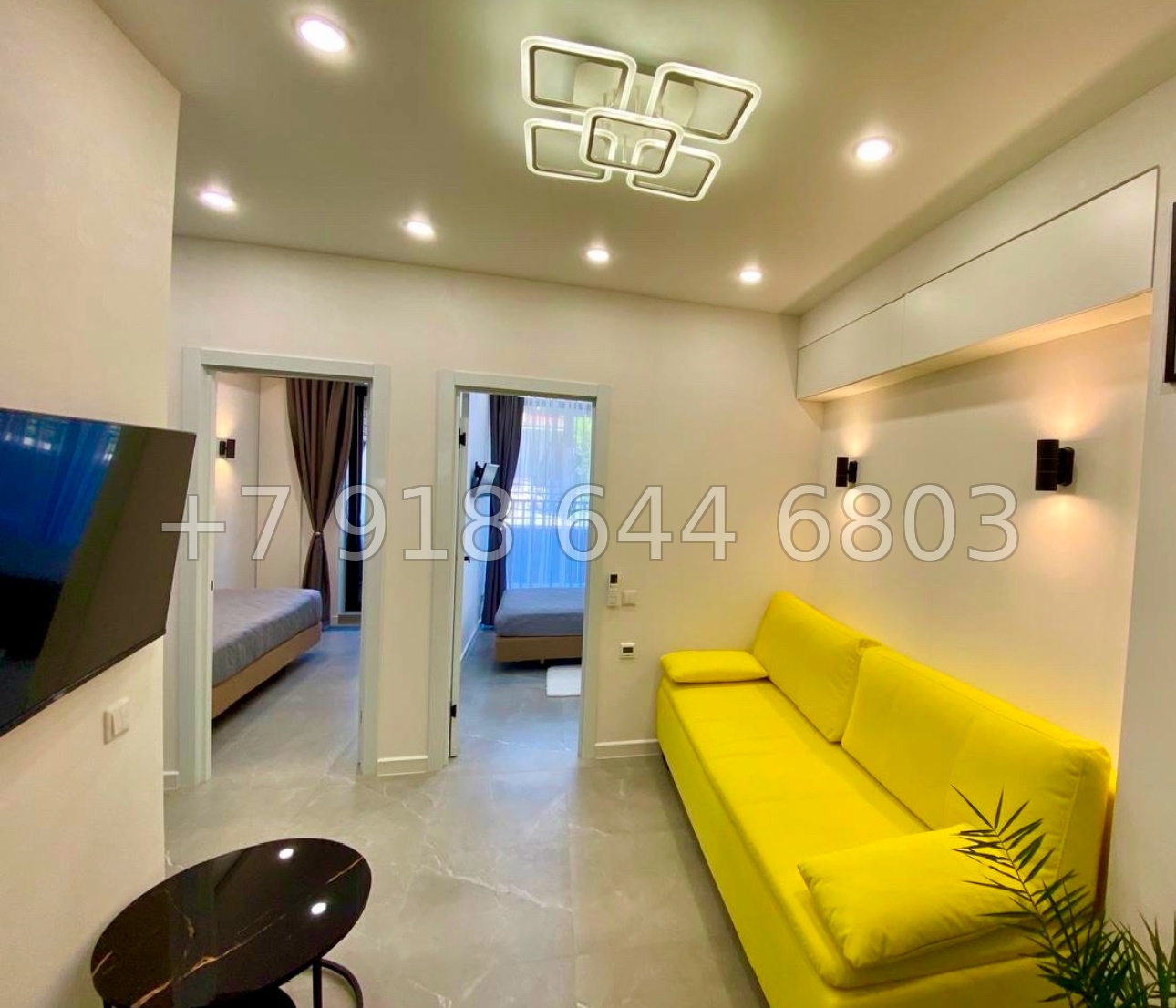 № 29 ш. Трёхкомнатные апартаменты в АК Моравия Сочи  - миниатюра 1