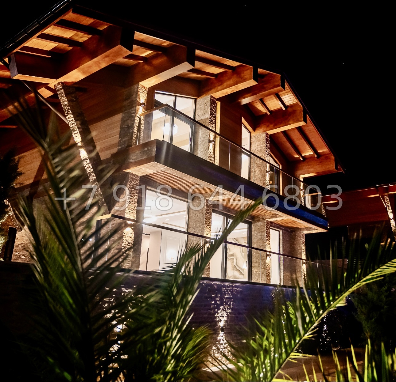 № 25В. Роскошный дом из бруса в городе Сочи с бассейном  - миниатюра 13