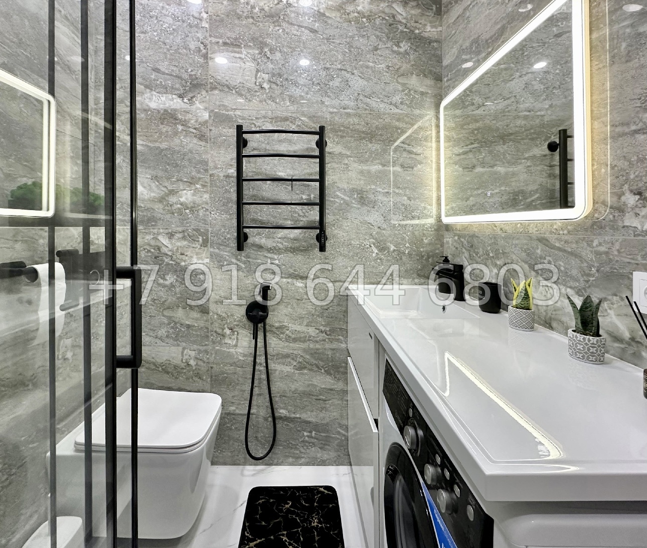 № 44п. Квартира в Сочи с прекрасным ремонтом в ЖК Сочи Парк  - миниатюра 9