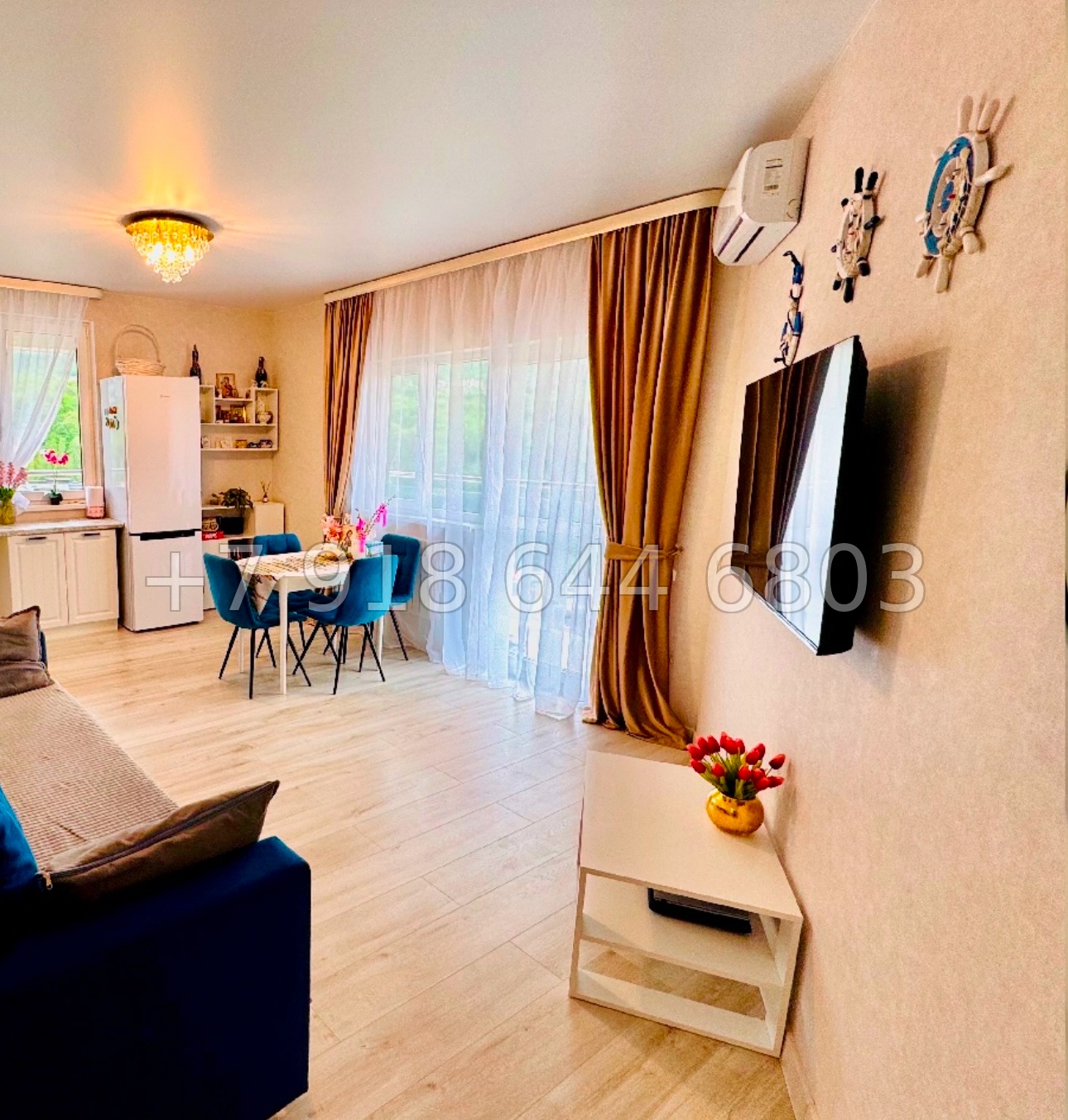 № 65р. Квартира с ремонтом в Сочи ЖК Дагомыс Каньон 2 - миниатюра 3