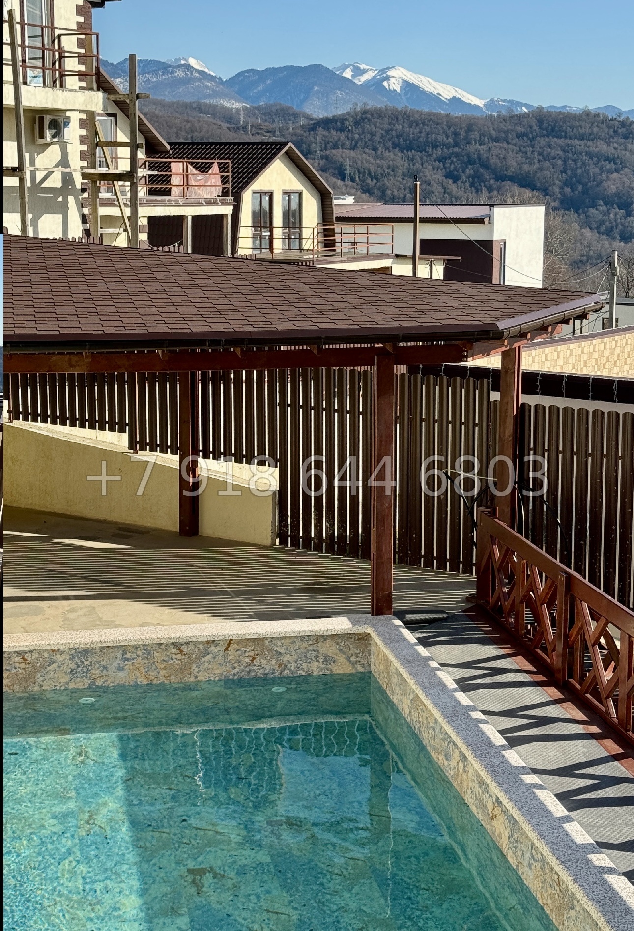 № 72А. Дом с бассейном в Адлере  - миниатюра 14