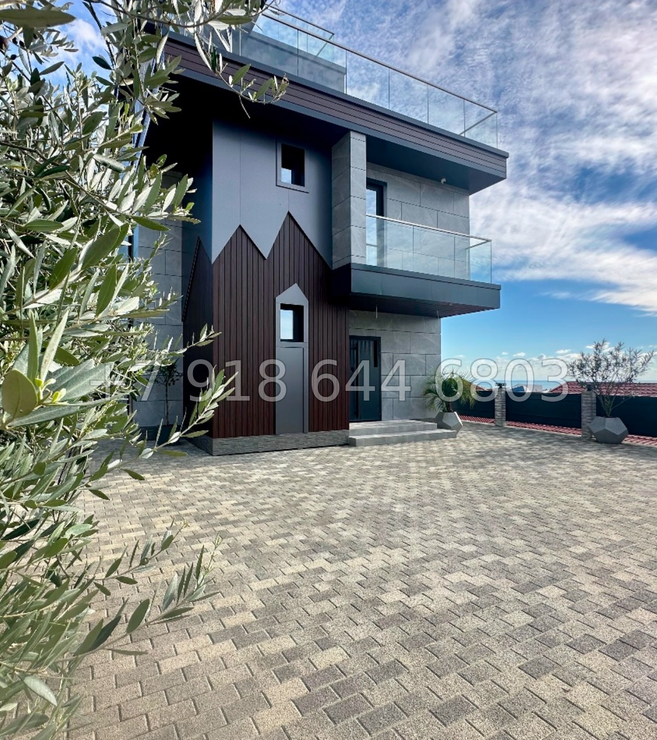 № 87 Б. Дом с видом на Олимпийский парк. Современный дом в Адлере  - миниатюра 4