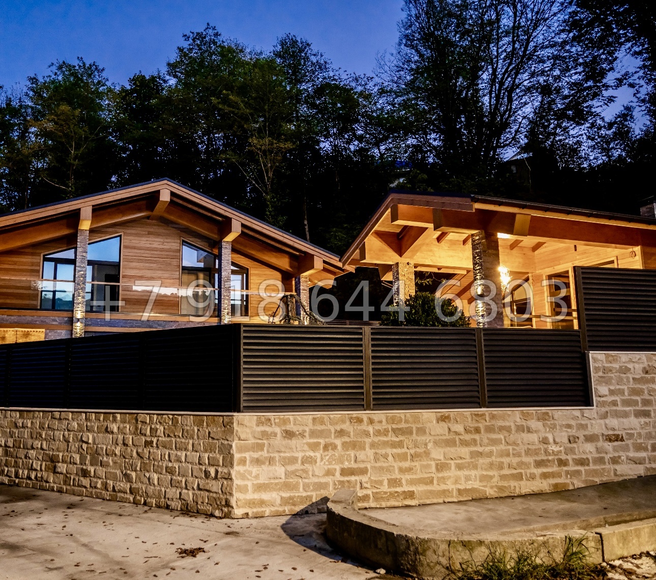 № 25В. Роскошный дом из бруса в городе Сочи с бассейном  - миниатюра 11