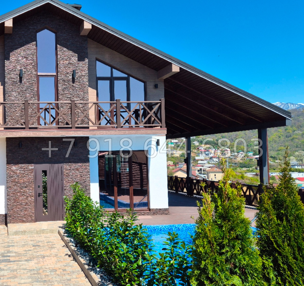 № 247 в. Дом с бассейном в Адлере  - миниатюра 8