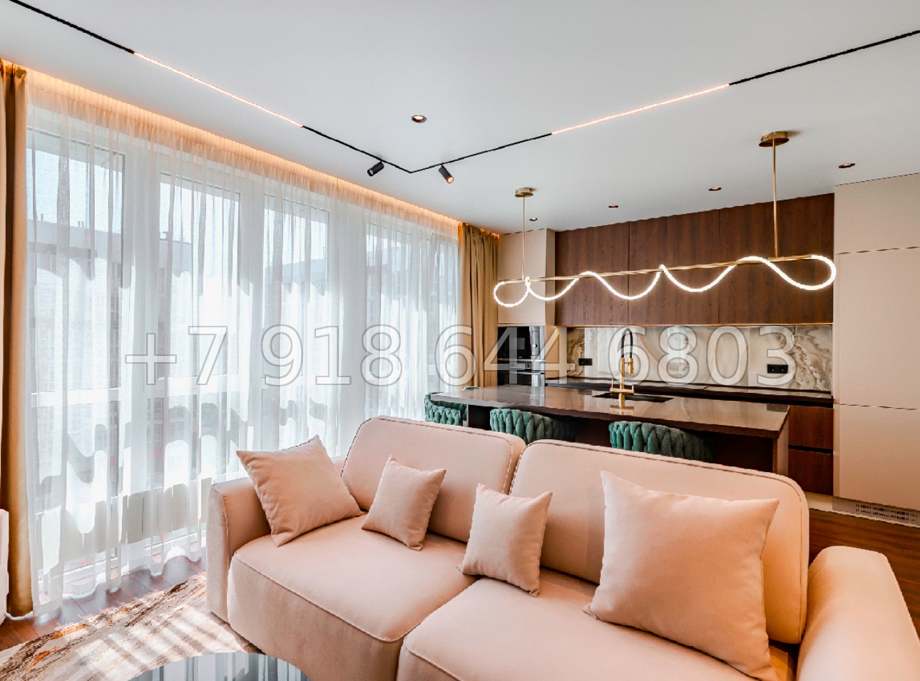 № 16р. Квартира в ЖК 123 города Сочи. Дорогой ремонт  - миниатюра 9