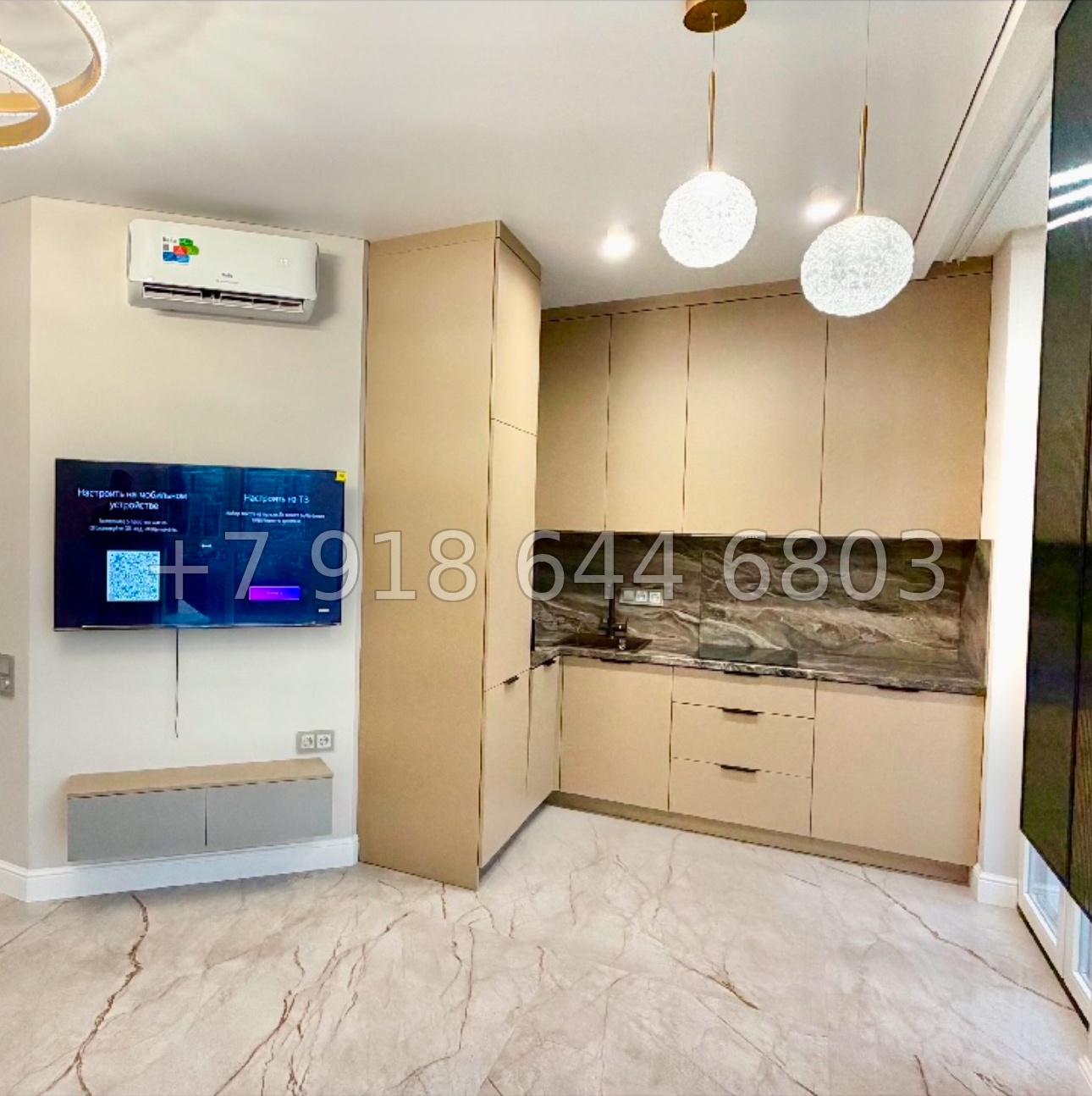 № 419 р. Квартира с бассейном в ЖК Меркато Сочи  - миниатюра 6