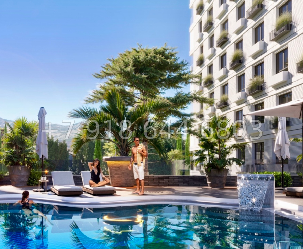 № 6ю. Квартиры у моря в Алуште. Дома Бизнес класса. ЖК Парковая Резиденция  - миниатюра 30