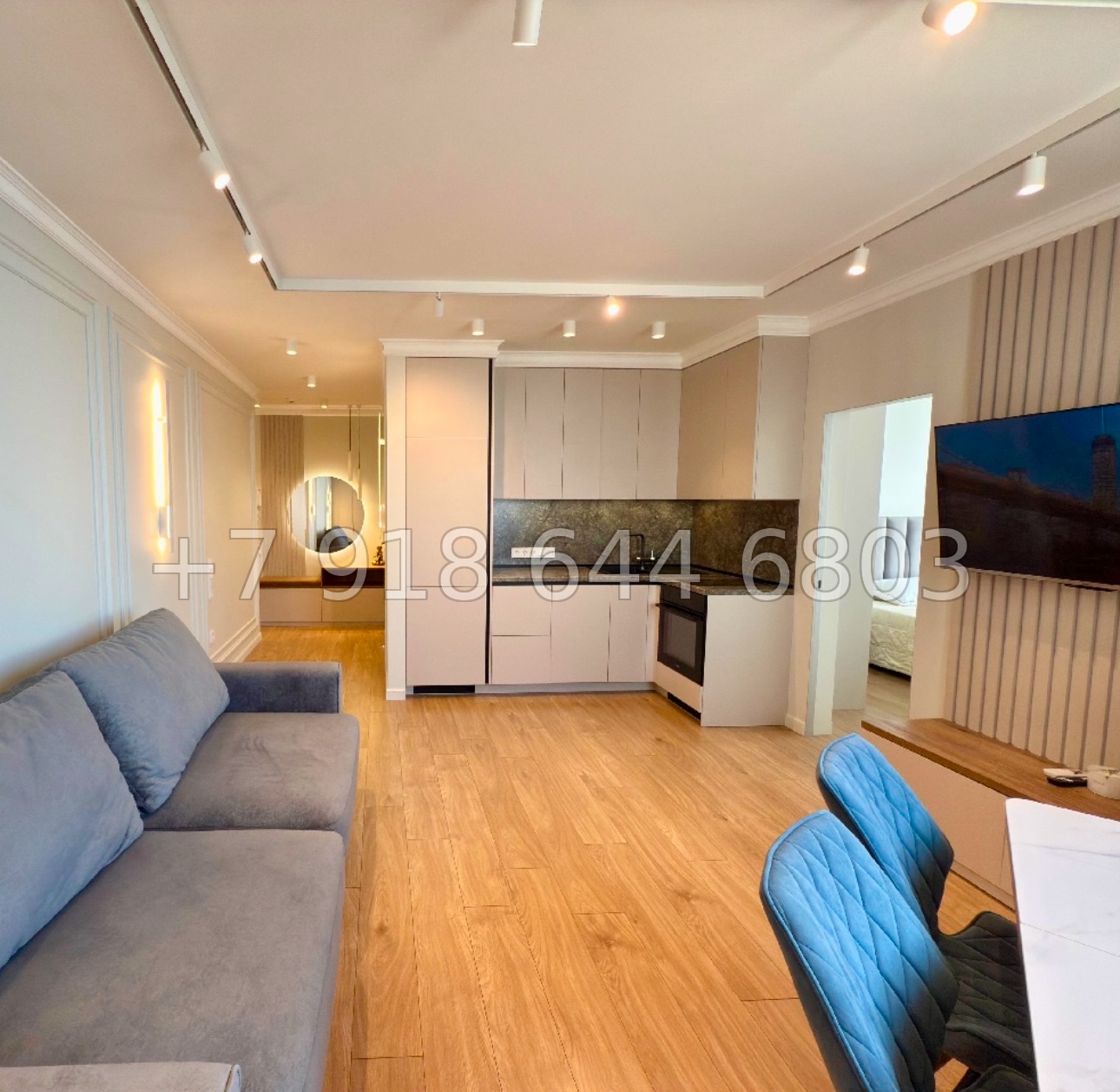 № 576 р. Двухкомнатная квартира с прямым видом на море в городе Сочи  - миниатюра 15