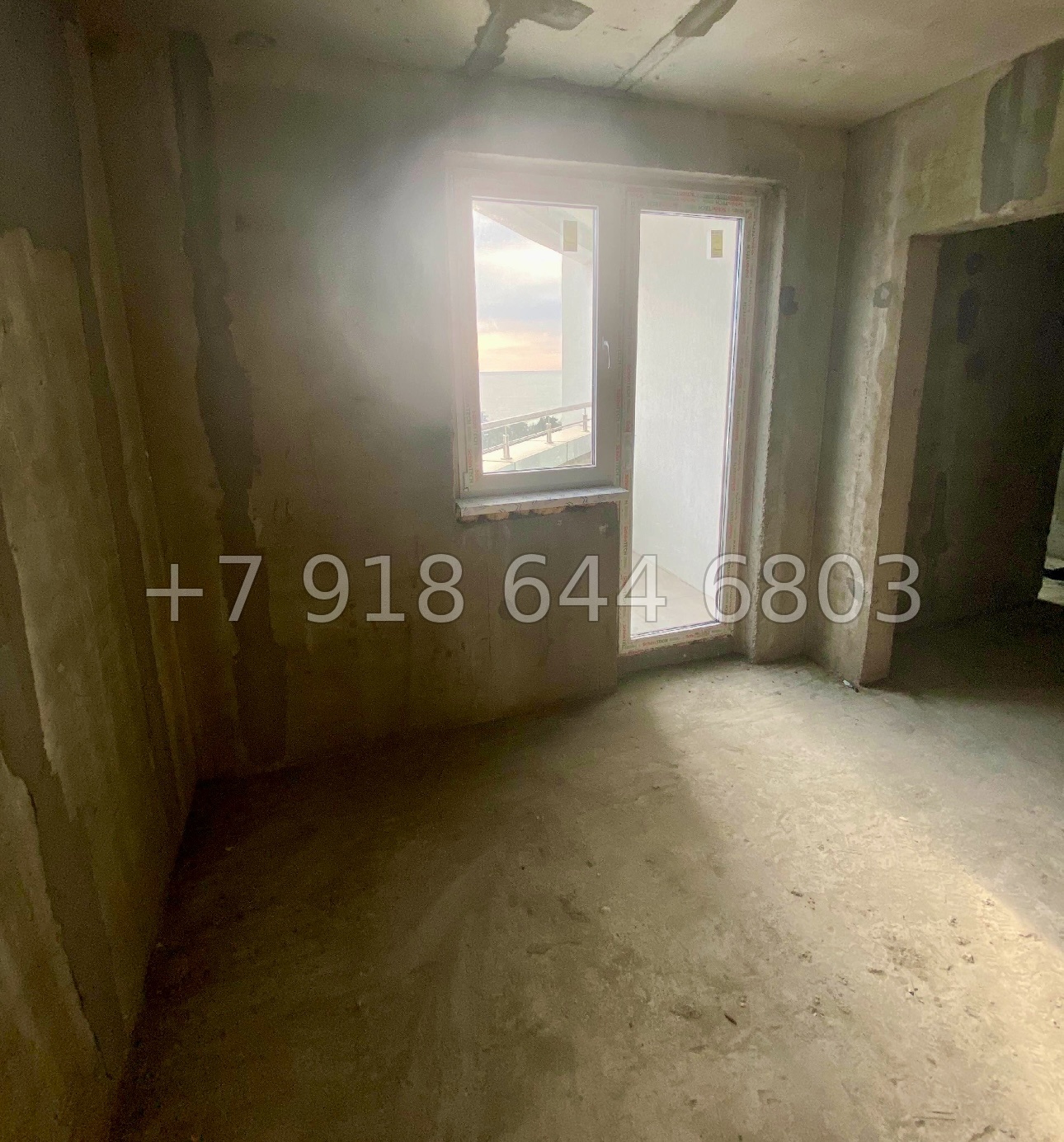 № 296 р. Квартира без ремонта. Вид на Чёрное море. Адлер  - миниатюра 12