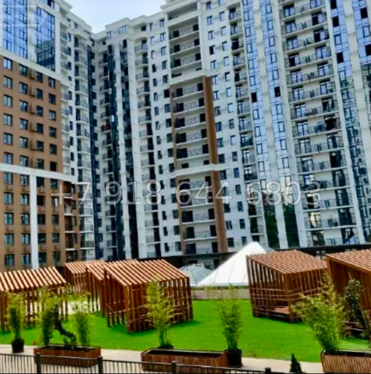 № 45р. Двухкомнатная Квартира в популярном Жилом Комплексе в центре города Сочи.  - миниатюра 15