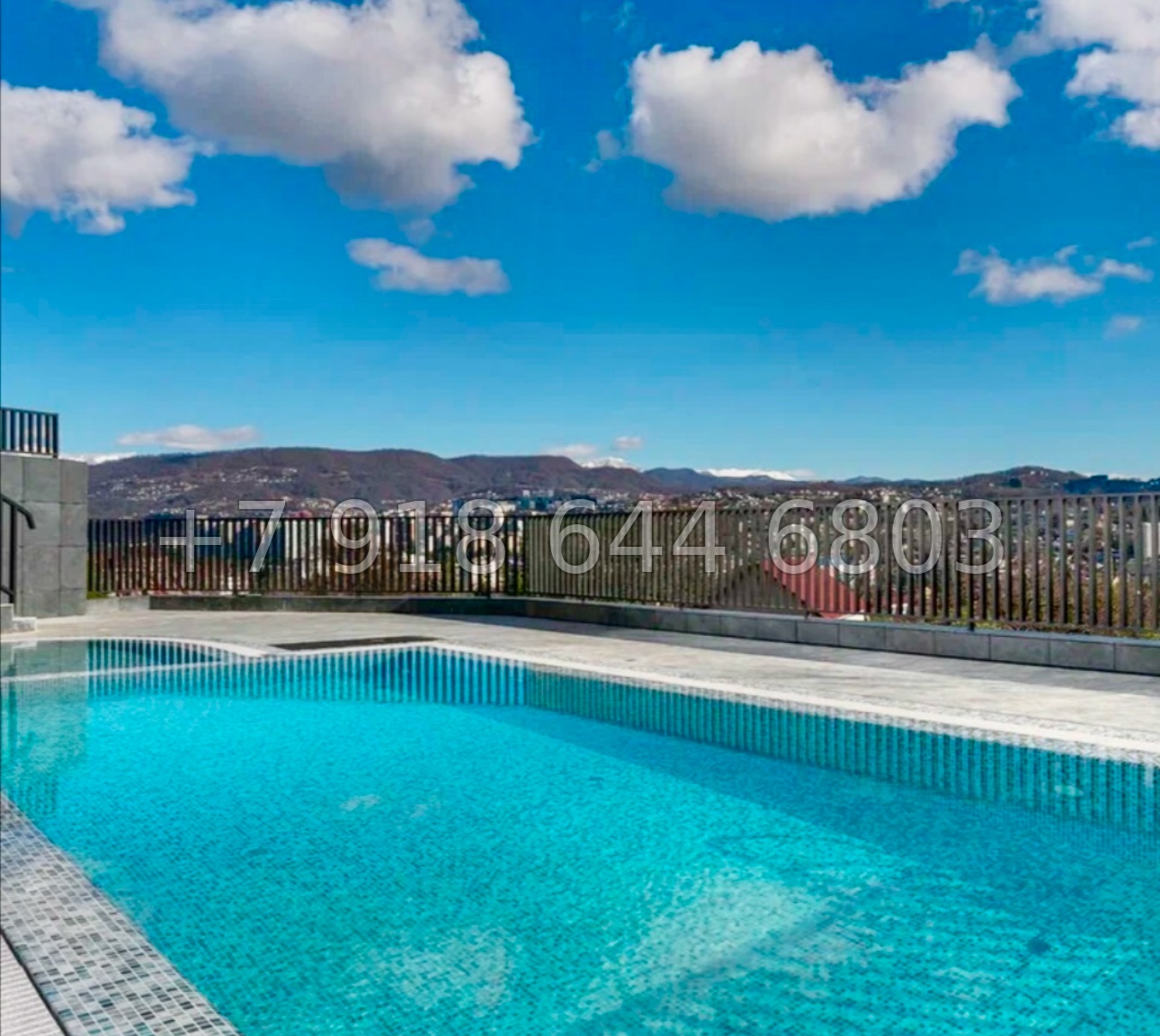 № 572 р. Квартира у парка Ривьера Сочи с бассейном  - миниатюра 3