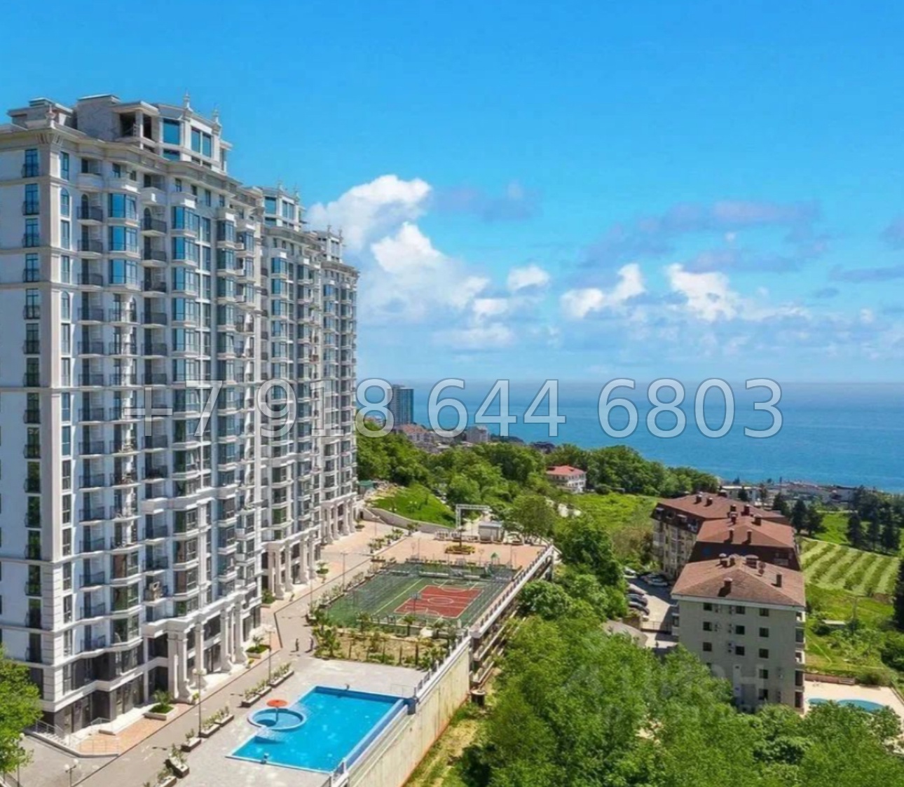 № 333 р. Квартира с прекрасным видом на море в Сочи ЖК Меркато  - миниатюра 28