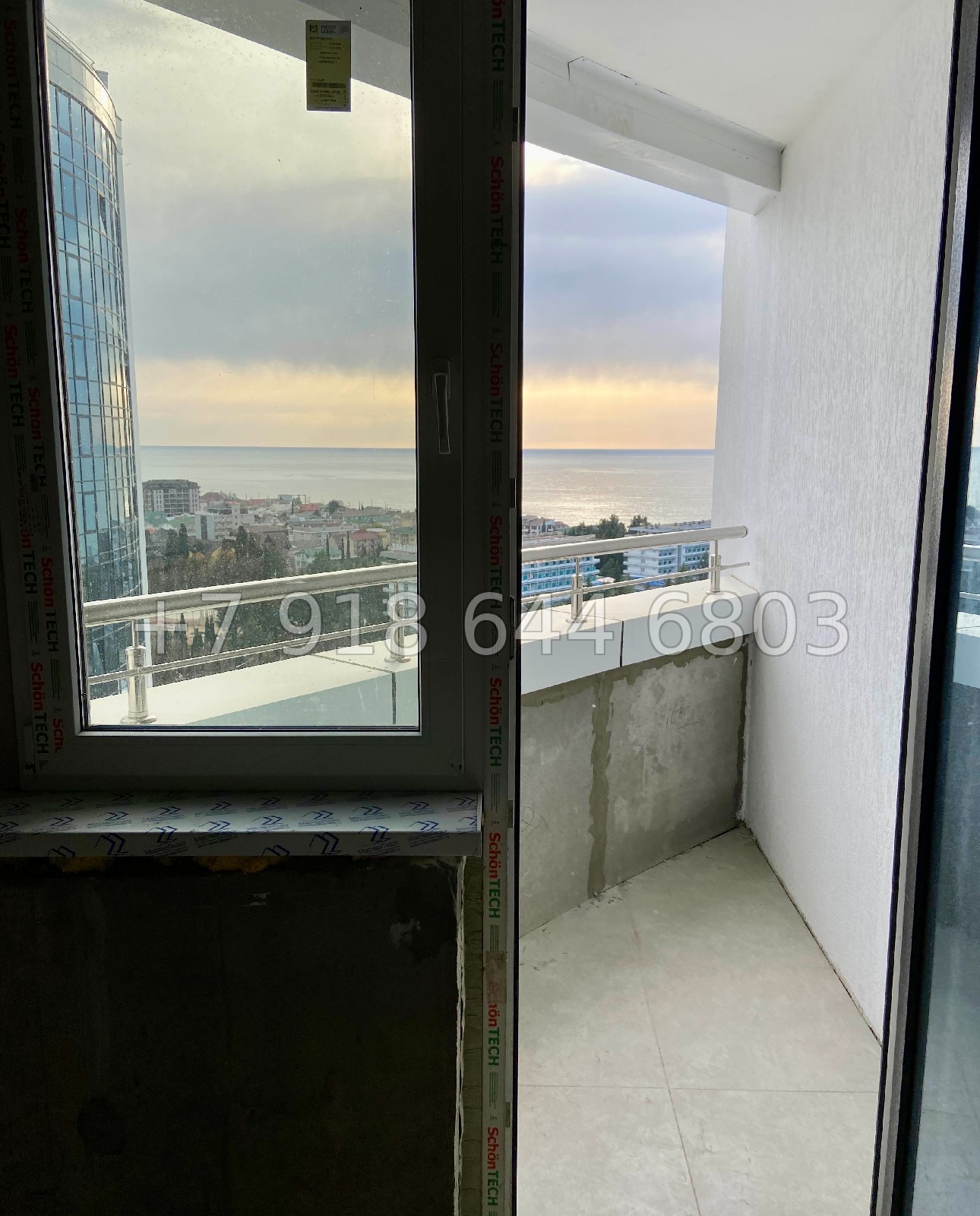 № 296 р. Квартира без ремонта. Вид на Чёрное море. Адлер  - миниатюра 13