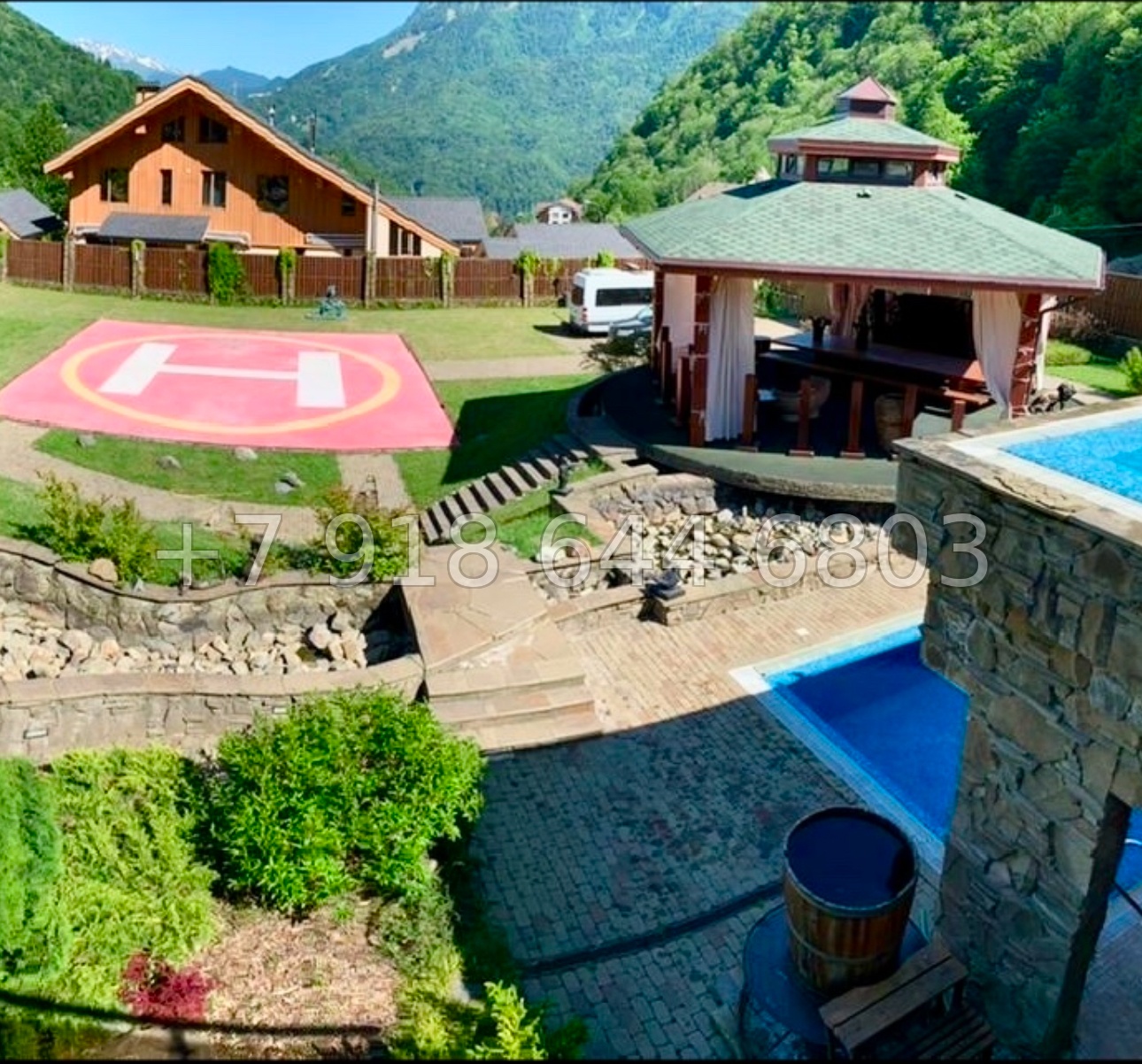 № 38 п. Дом с вертолетной площадкой на Красной Поляне  - миниатюра 12