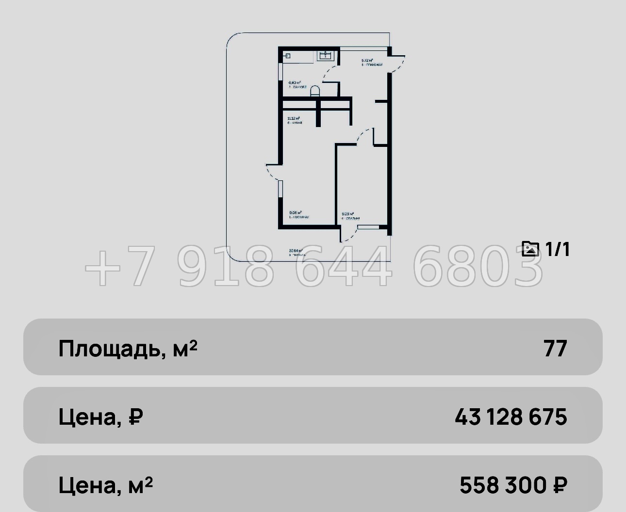 № 13 ю. АК Птица апартаменты которые растут постоянно в цене - миниатюра 44