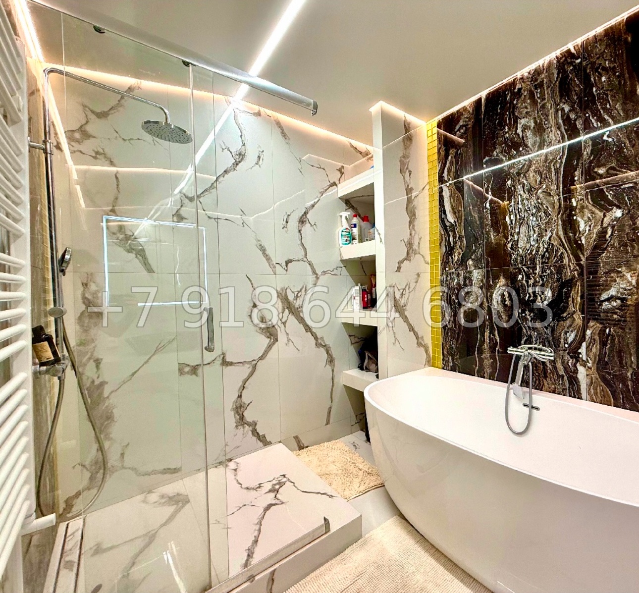 № 220 р. Трёхкомнатная Квартира в Адлере ЖК Кристалл  - миниатюра 14