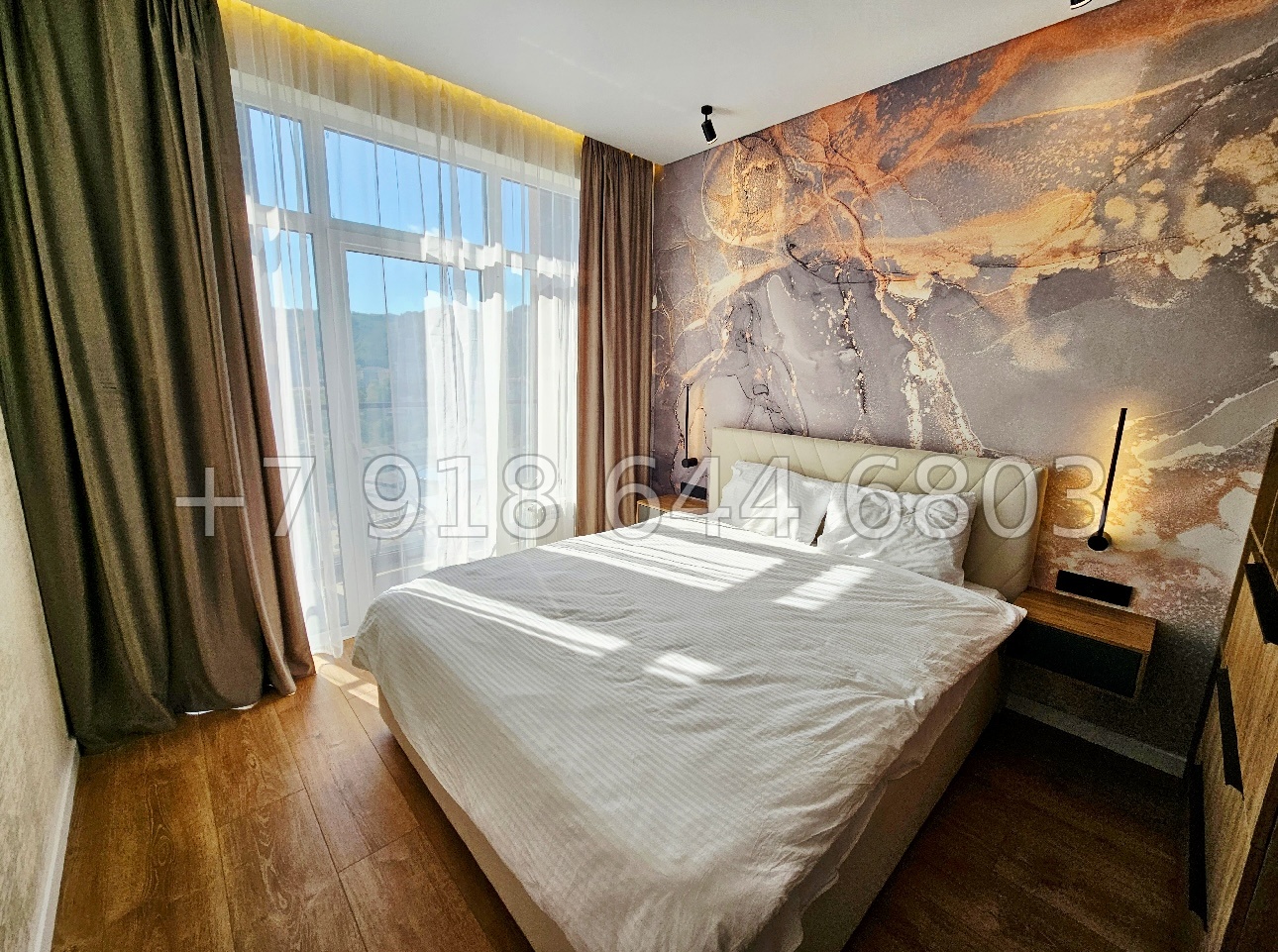 № 139 р. Квартира с хорошим ремонтом в ЖК Аллея Парк Сочи Дагомыс  - миниатюра 1