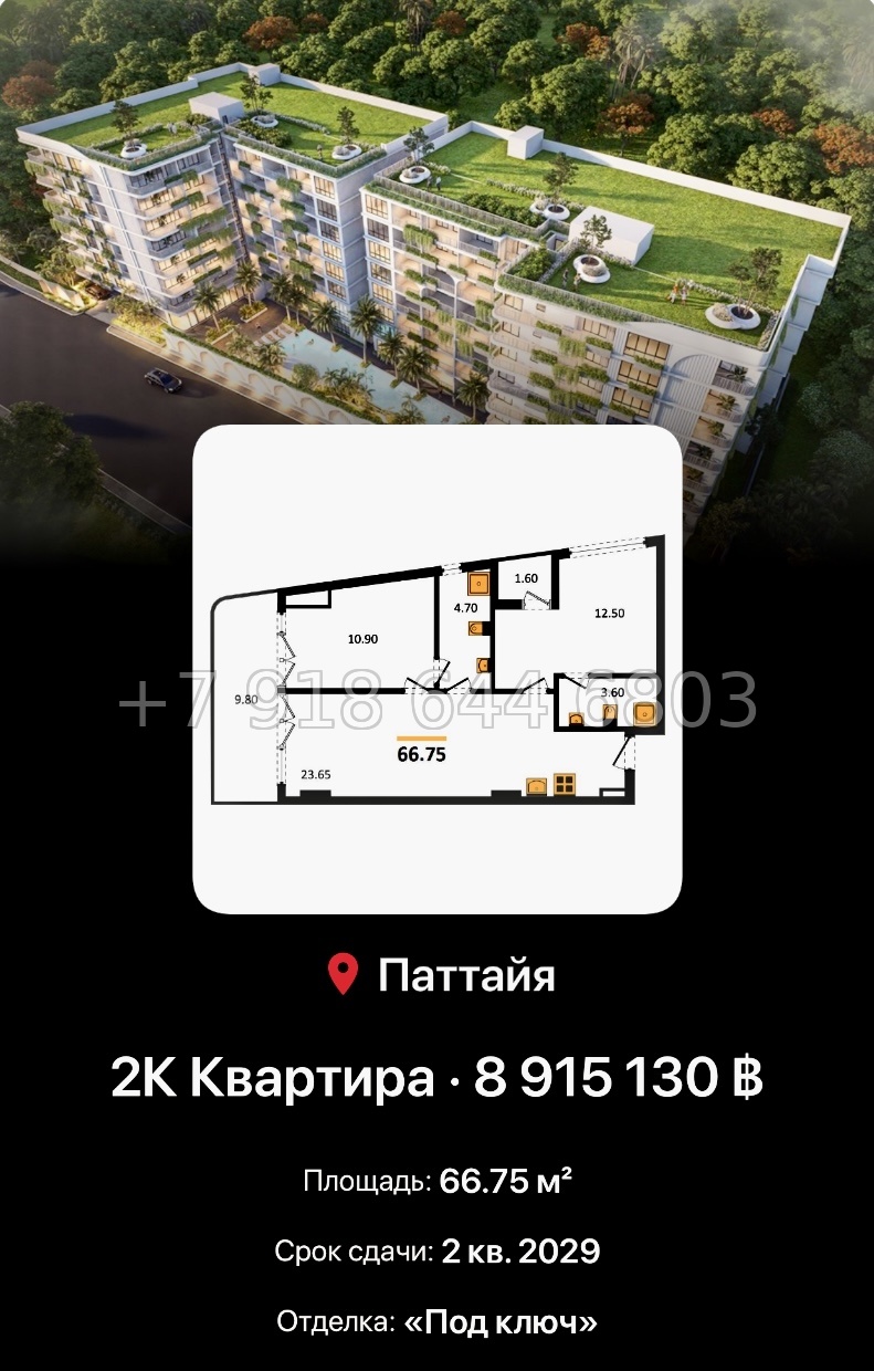 № 2. Avenue Boutique Condominium Паттайя  - миниатюра 56